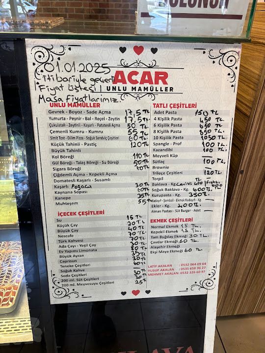 İzmir acarlar unlu mamuller