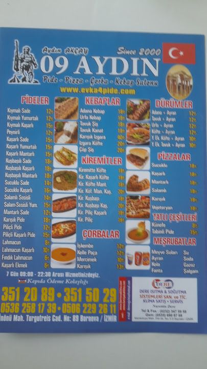 09 aydın pide kebap pizza salonu
