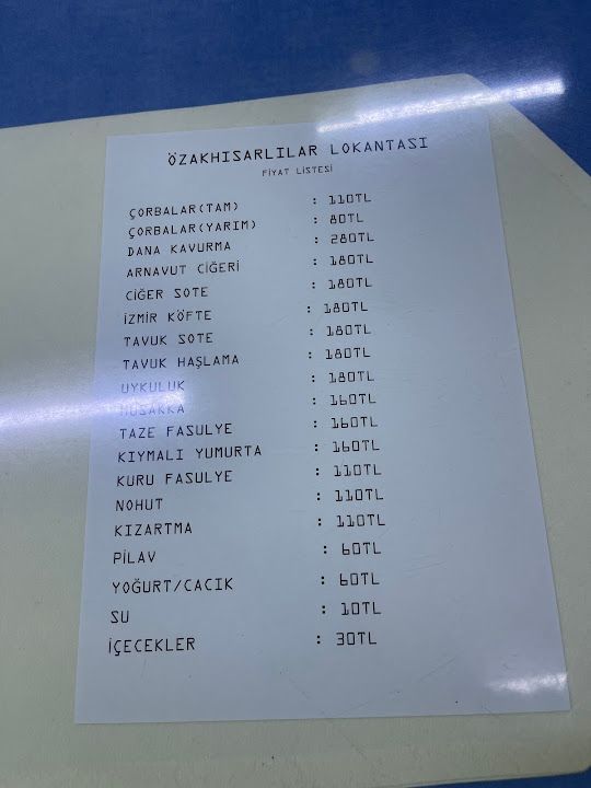 Özakhisarlılar Lokantası