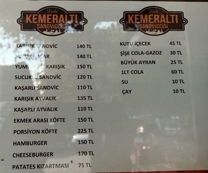 Tarihi kemeraltı sandviççisi