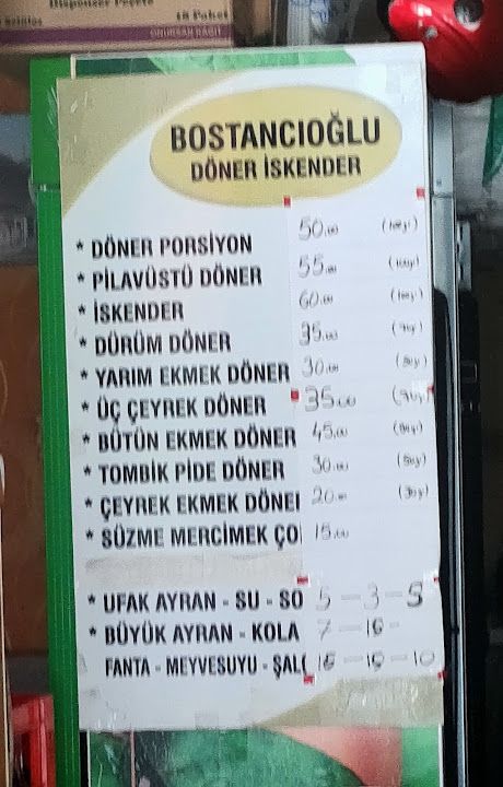 Bostancıoğlu Döner Kebap Salonu