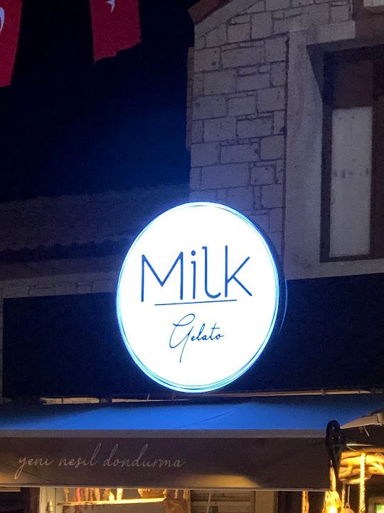 Milk gelato