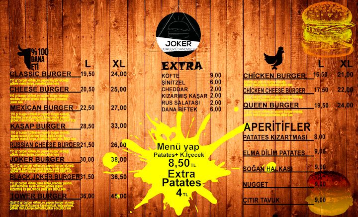 Joker burger sandiviç