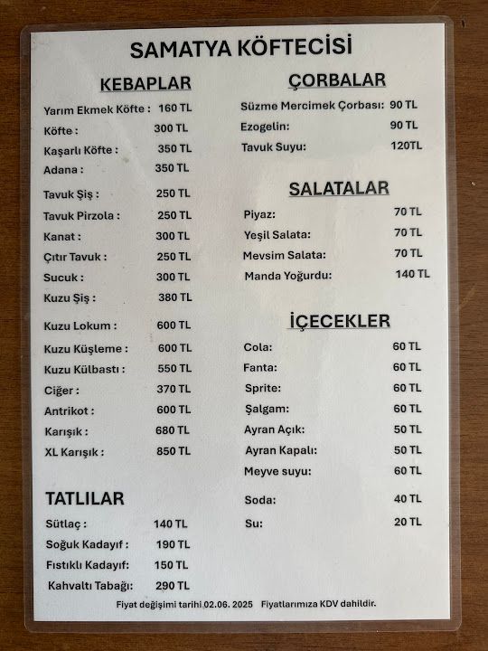 Tarihi Samatya Köftecisi