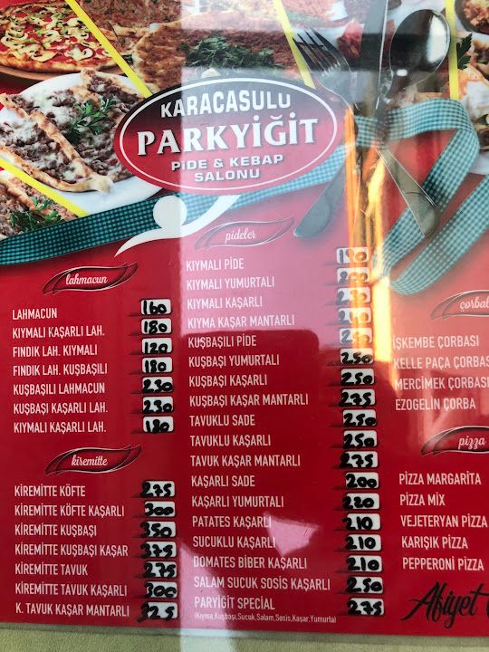 Karacasulu park yiğit pide
