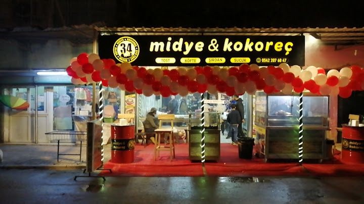 34 midye kokoreç