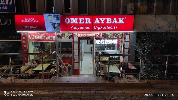 Afyon Yeşilyol Meşhur Adıyaman Çiğ Köftecisi Ömer Aybak