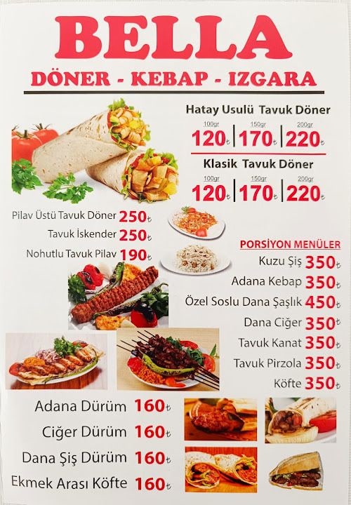 bella döner kebab ızgara