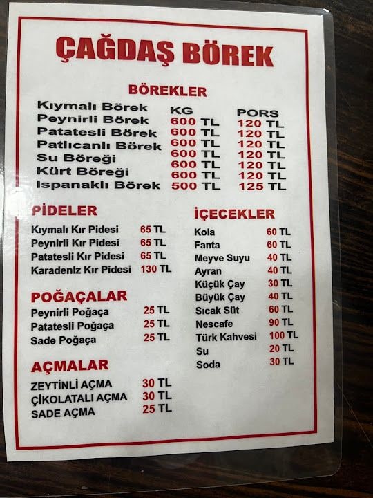 Çağdaş Börek Pide Salonu