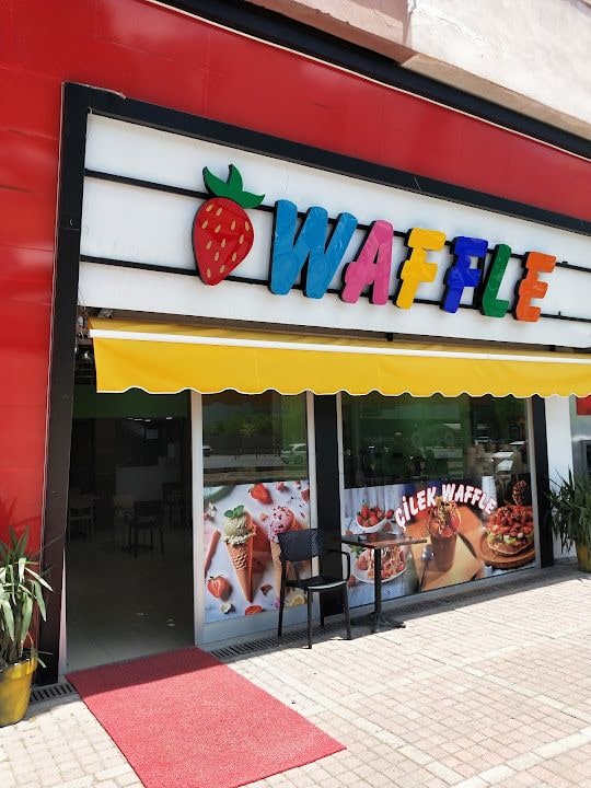 Çilek Waffle Dondurma