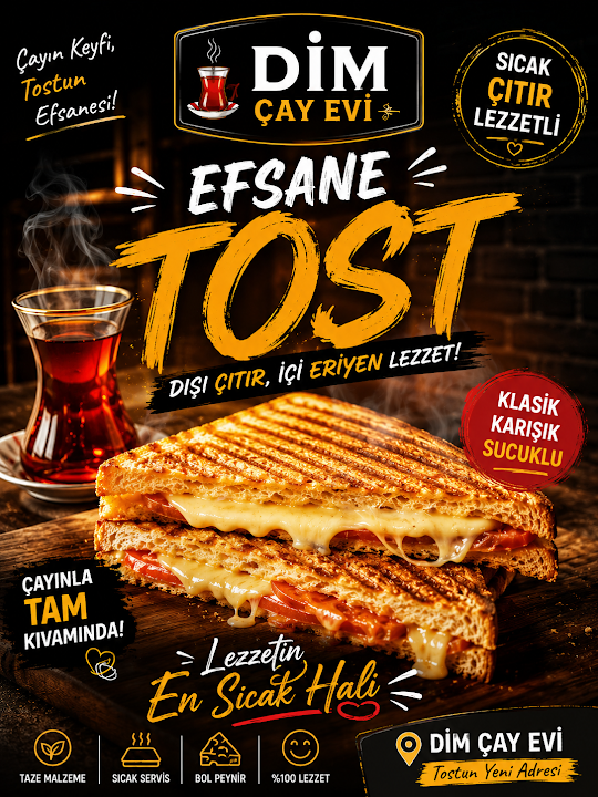 DİM ÇAY EVİ &TOST -KAHVALTI