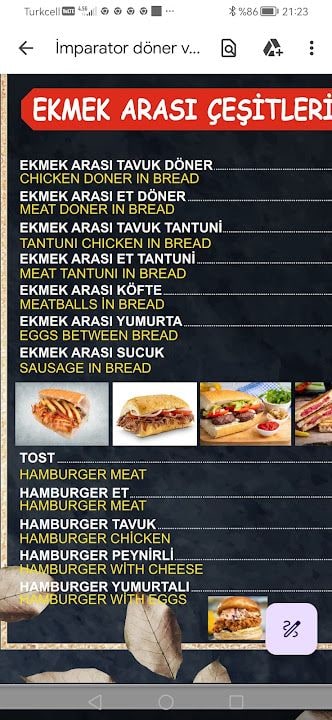 İmparator döner ve rastaurant