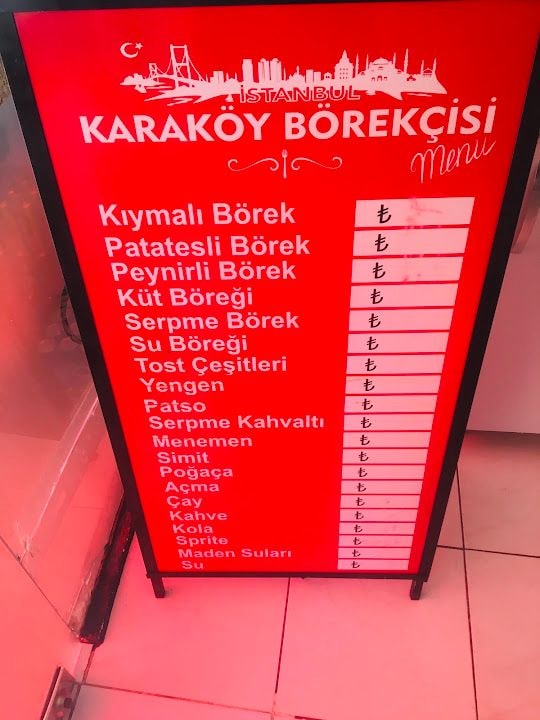 İstanbul Karaköy Börekçisi