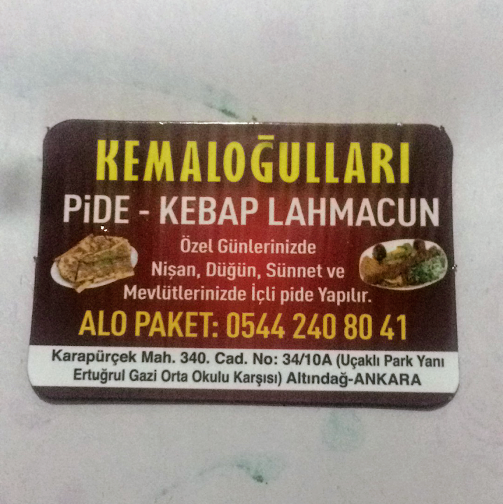Kemaloğulları Pide & Kebap Salonu “Karapürçek”