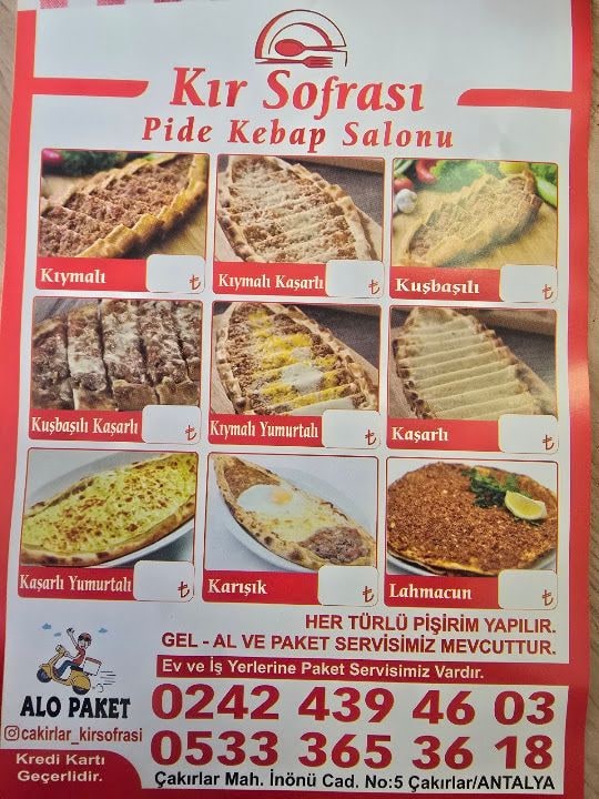 Kır Sofrası Pide Kebab & Sulu Yemek Salonu