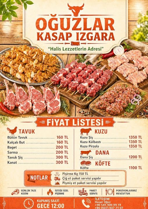 Oğuzlar Kasap Et Barbekü