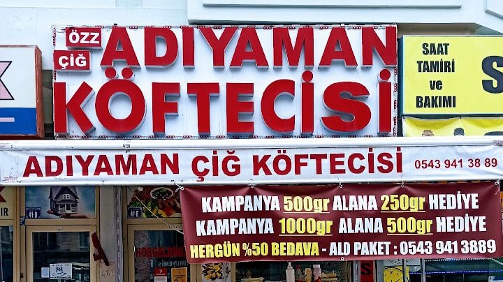 Özz Adıyaman Çig Köfte Yeşilbayır Mamak