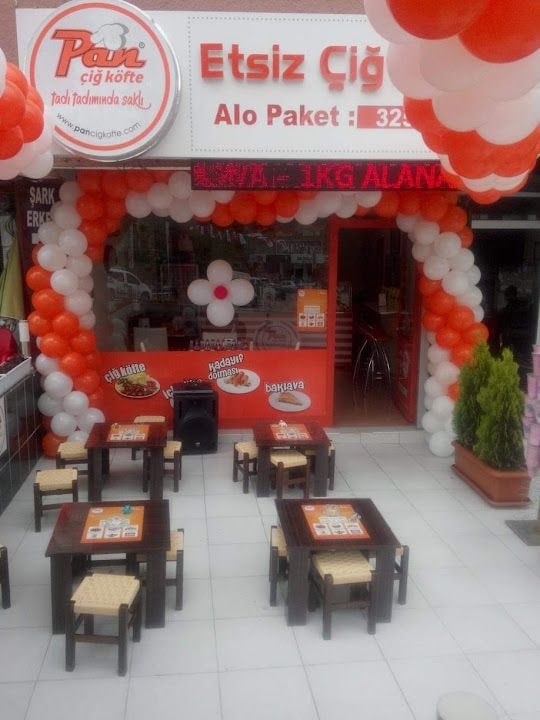 Pan çığ köfte Paket servisi mevcutdur