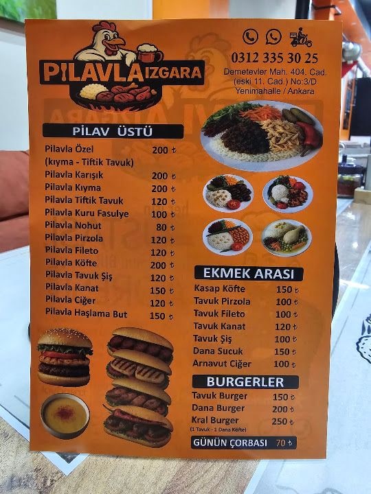 Pilavla Izgara