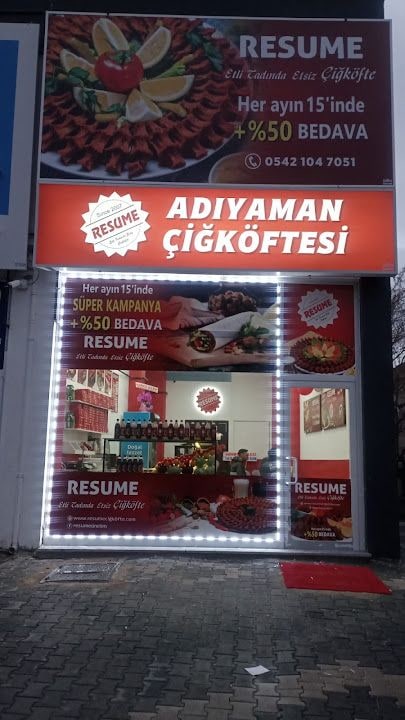 Resume Çiğköfte Selçuk Şubesi