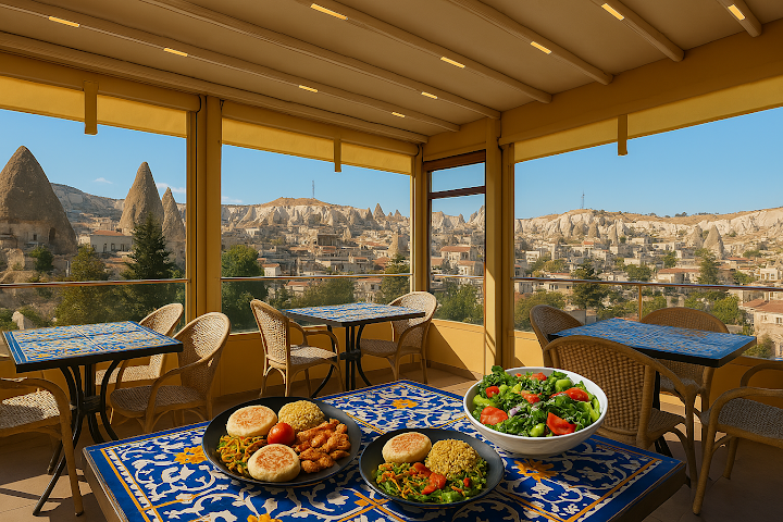 ROCKS TERRACE RESTAURANT (The only 360 degree view of Goreme)