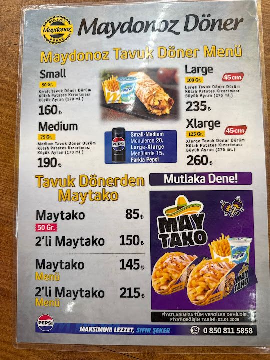 Maydonoz Döner Kahmanmaraş Göksun