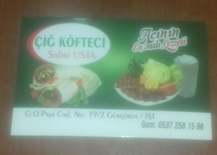 Meşhur Çiğköfteci Sabri Usta