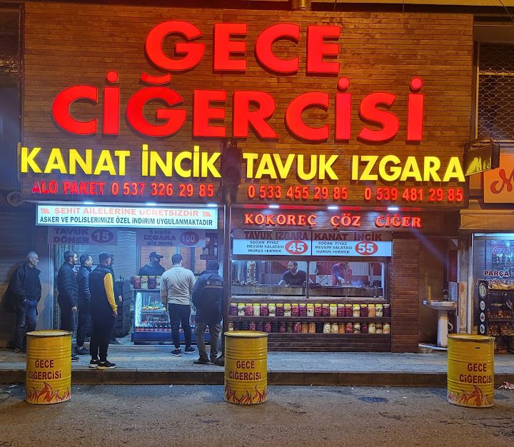 Ciğer Çöz Kokoreç Kebap Tavuk Izgara Köfte Gece