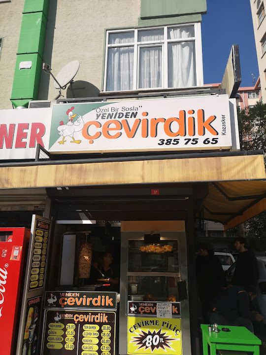 ÇEVİRDİK DÖNER.TANYEL DÖNER.ÇEVİRDİKÇE IZGARA KÖFTE VE IZGARA TAVUK