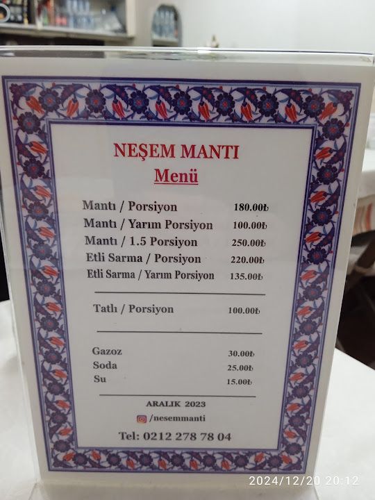 Neşem Mantı