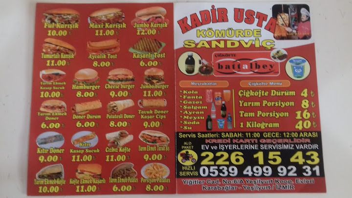 Kadir Usta Cafe Fast Food