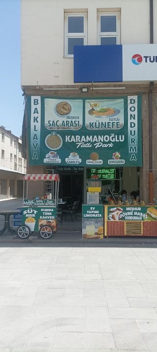 SAC ARASI künefe BAKLAVA KARAMANOGLU TATLIPARK dondurma SALEP