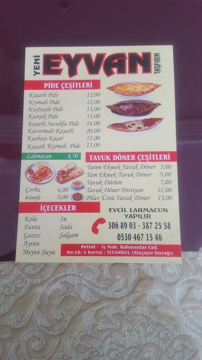 Yeni Eyvan Lahmacun Pide Salonu