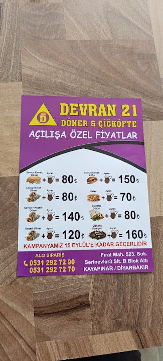 Devran 21 Döner Çiğköfte