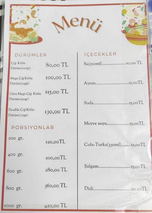 Adıyaman Subaşı Çiğköfte&tost Alan Yaylası