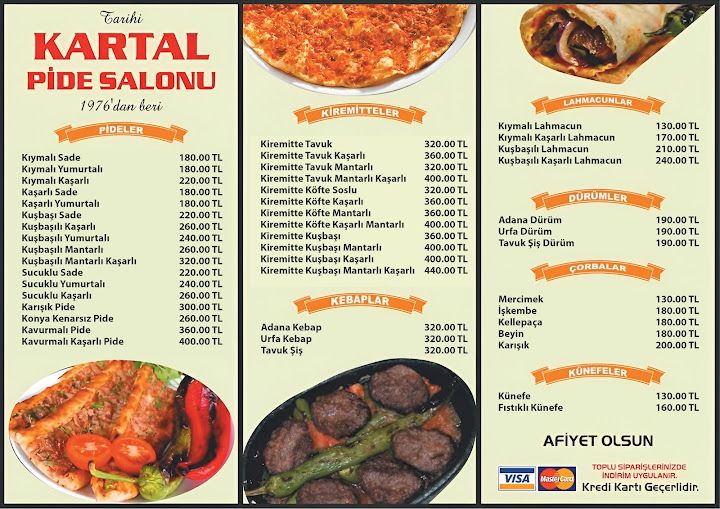 Kartal pide kebap lahmacun salonu