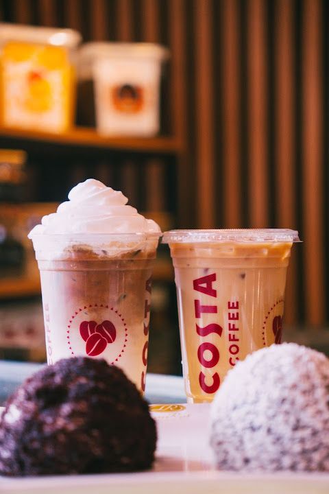 Piu coffee proudly by serving costa coffee