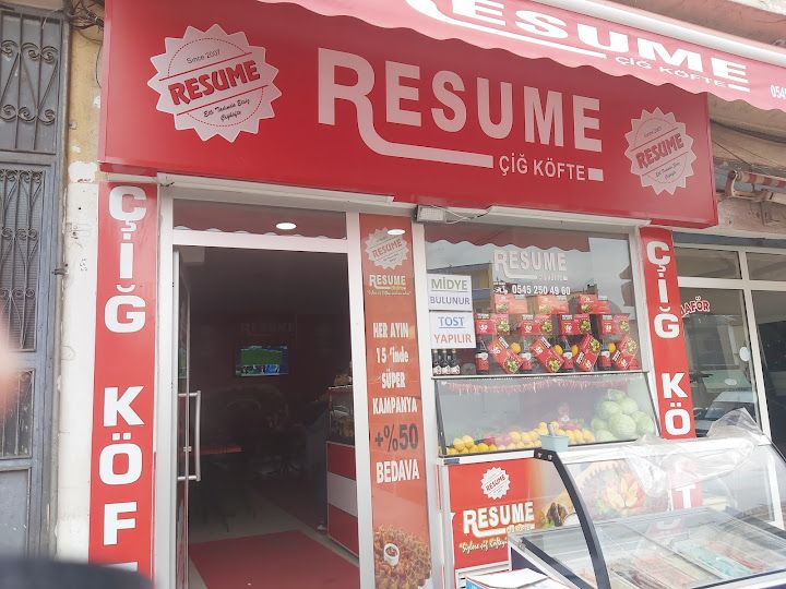 Resume Çiğköfte Korgan
