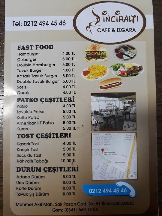 İnciraltı cafe&ızgara cay bahcesi