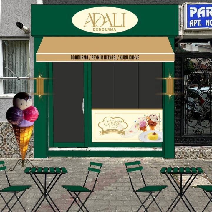 Adalı Dondurma , Profiterol, Peynir Helvası, Hayrabolu Tatlısı, Kuru Kahve