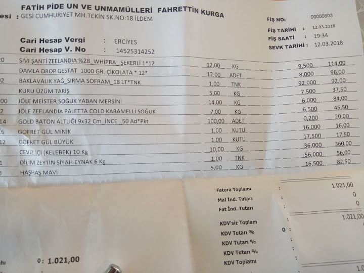 Hatipoğulları Fatih Unlu Mamülleri