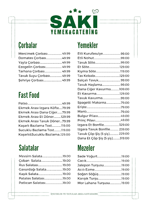 Saki Yemek&catering