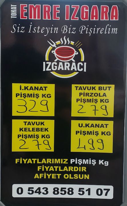 Tokat Emre Izgara Et tavuk mangal evi