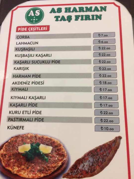 As Harman Taş Fırın Lahmacun Pide Kebap