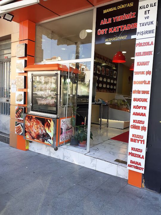 Manisa Mangal Dünyası, ızgara , et ,sucuk ,köfte ,kuzu pirzola, kuzu şiş, tavuk şiş,kızarmış piliç, kanat, incik