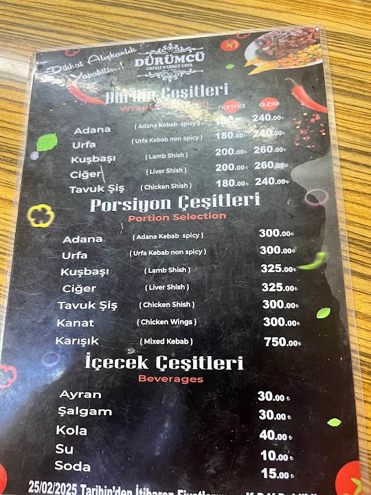 Dürümcü Urfali Mehmet Usta