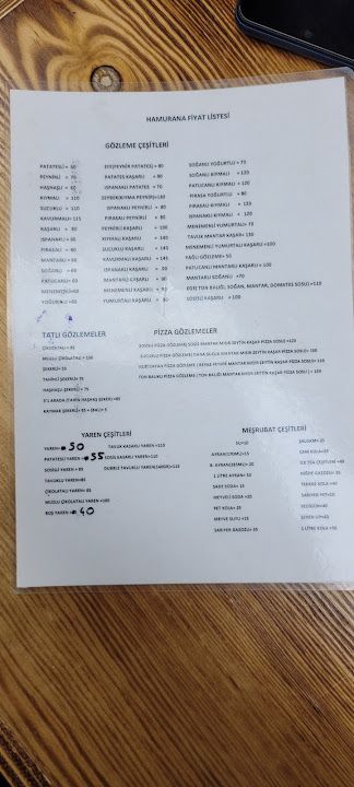 Hamurana Gözleme Yaren