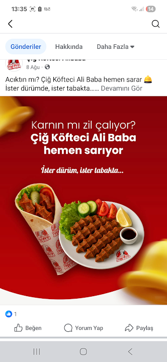 ALİ BABA ÇİĞKÖFTE