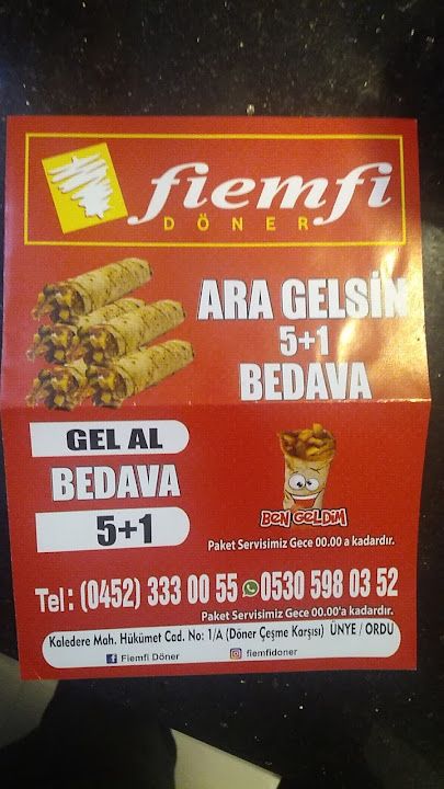 FİEMFİ DÖNER ÜNYE ŞUBESİ 333 OO 55