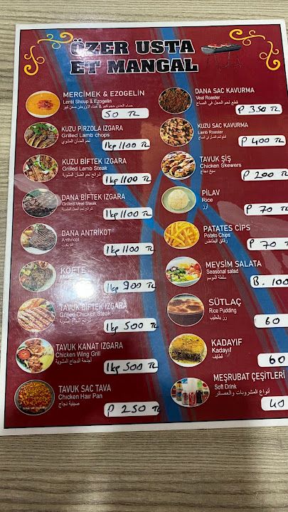 Özer Usta Et Köfte Balık